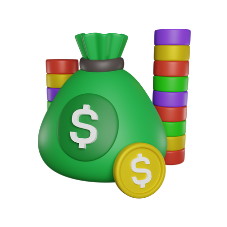 Money Earnings  3D Icon