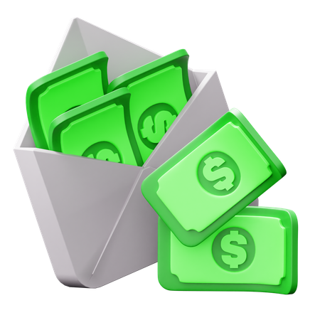 Money envelope  3D Icon