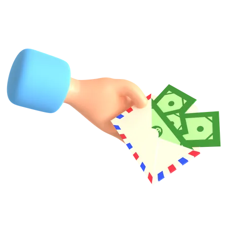 Money Envelope  3D Illustration