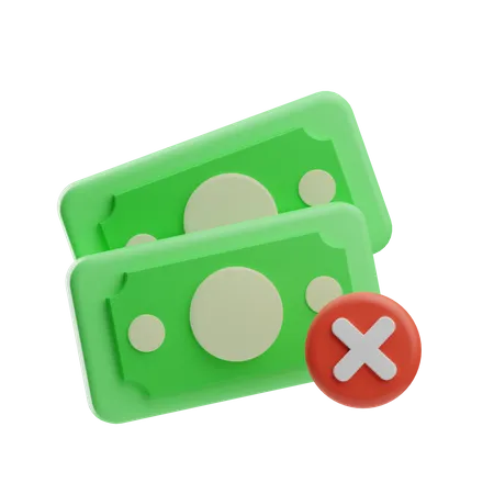 Money Error  3D Icon