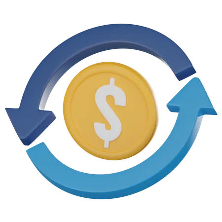 International Transactions With This Captivating Money Exchange Symbol Versatile Icon For Representing Global Trade Currency Conversion And Financial Services 3 D Render Illustration 3D Icon