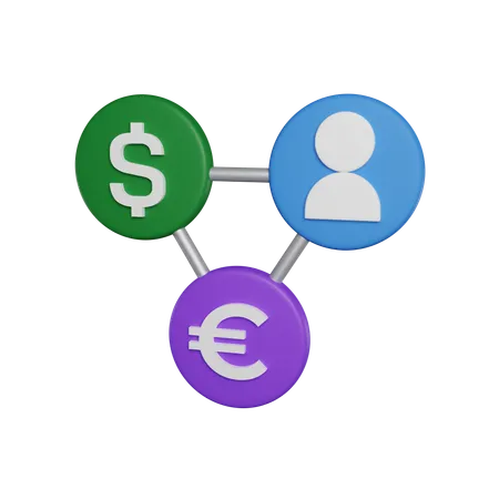 Money Exchange 3 D Icon 3D Icon