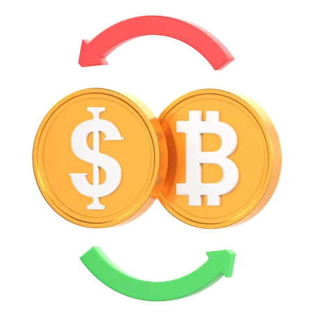 Money Exchange 3 D Fintech Icon 3D Icon