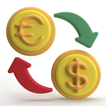 Money Exchange  3D Icon