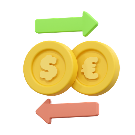 Money exchange  3D Icon