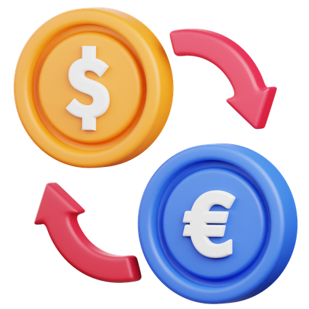 Money Exchange  3D Icon