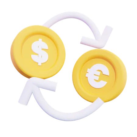 Money Exchange  3D Icon