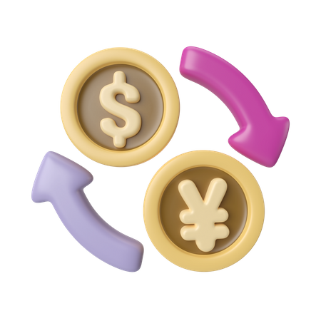 Money Exchange  3D Icon