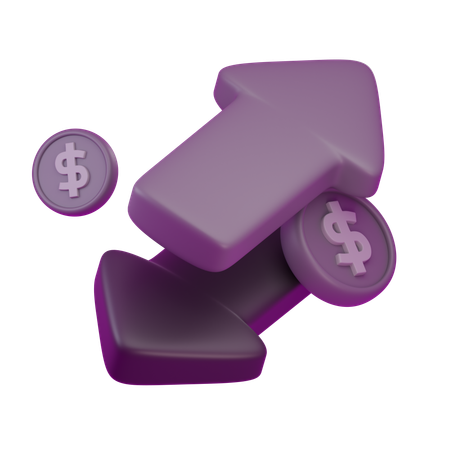 Money Exchange  3D Icon