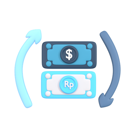 Money Exchange  3D Icon