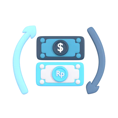 Money Exchange  3D Icon