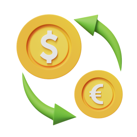 Money Exchange  3D Icon