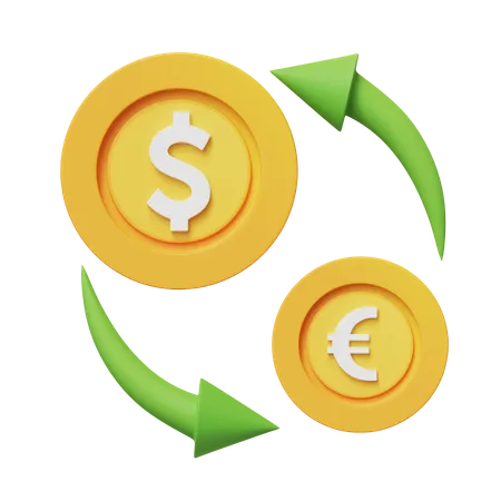 Money Exchange  3D Icon