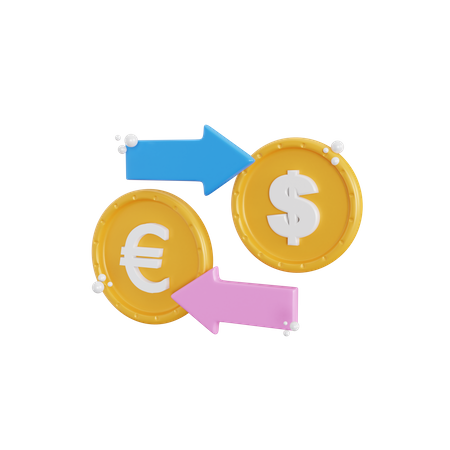 Money Exchange  3D Icon