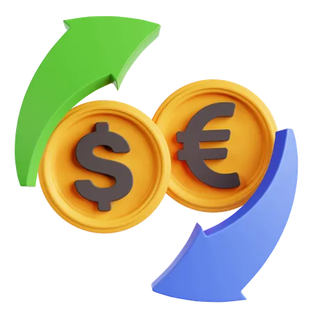 Money Exchange  3D Icon