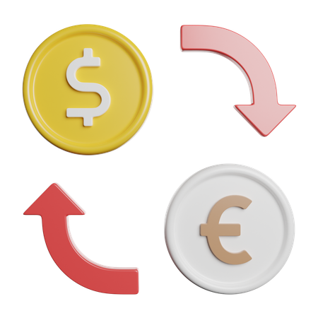 Money Exchange  3D Icon