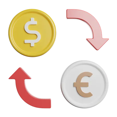 Money Exchange  3D Icon