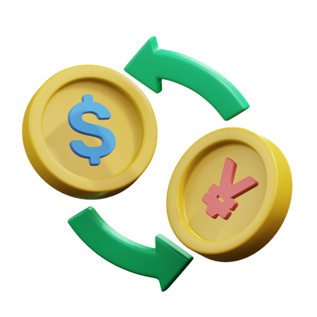 Money Exchange  3D Icon