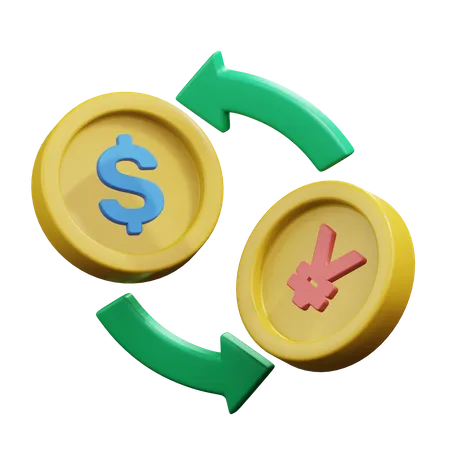 Money Exchange  3D Icon