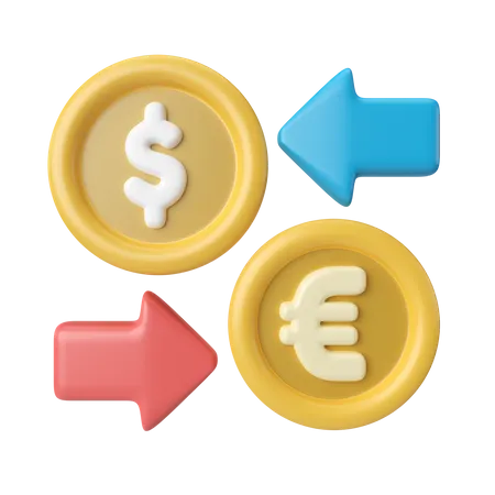 Money Exchange  3D Icon