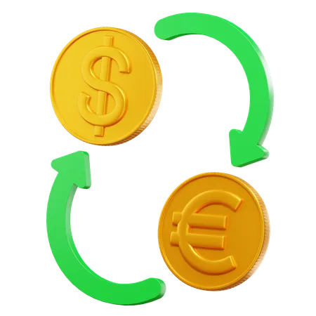 Money Exchange  3D Icon