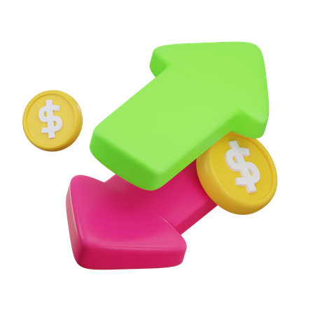 Money Exchange  3D Icon