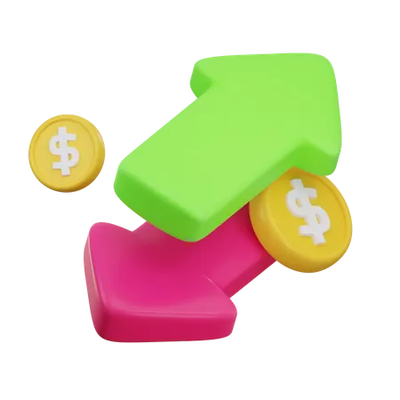 Money Exchange  3D Icon