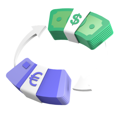 Money Exchange  3D Icon