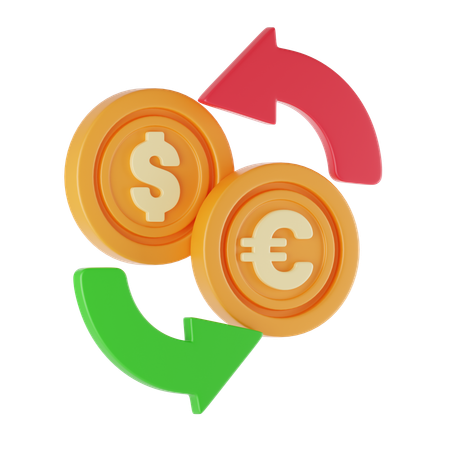 Money Exchange  3D Icon