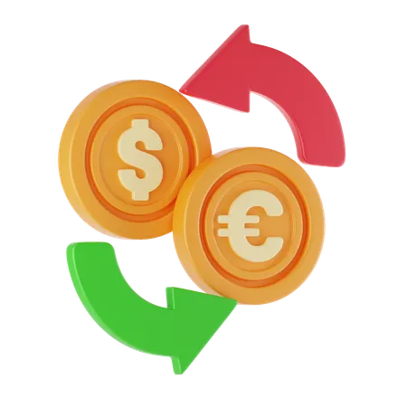 Money Exchange  3D Icon