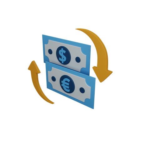 Money exchange  3D Icon