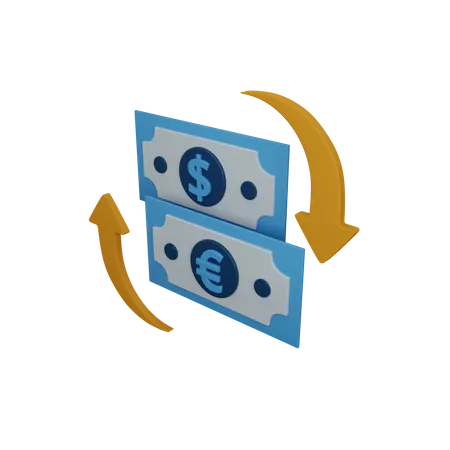 Money exchange  3D Icon