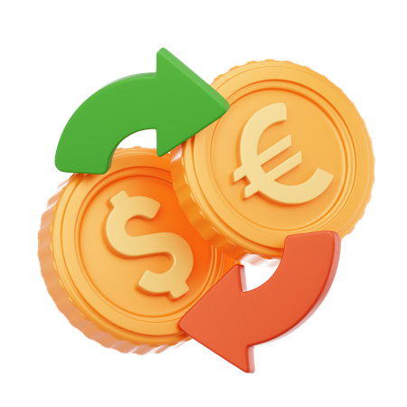 Money Exchange  3D Icon