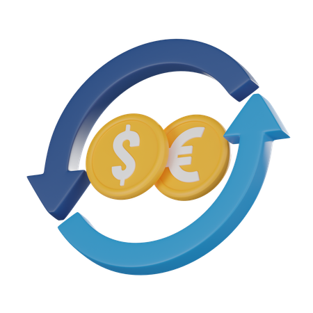 Money Exchange  3D Icon