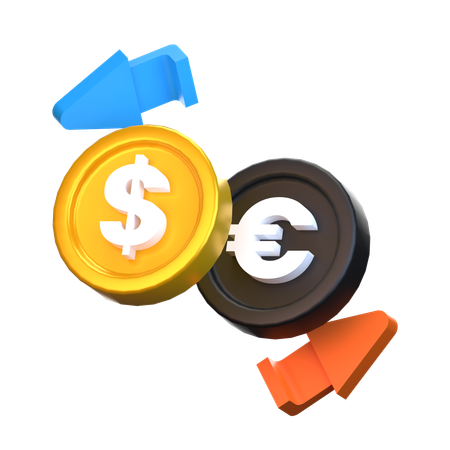 Money exchange  3D Icon