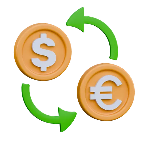 Money Exchange  3D Icon