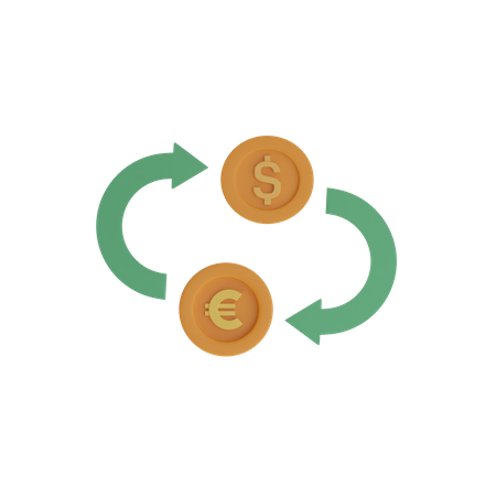 Money Exchange  3D Icon