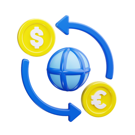 Money Exchange  3D Icon