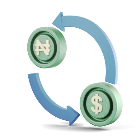 Money Exchange  3D Icon