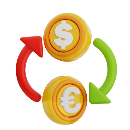 Money Exchange  3D Icon