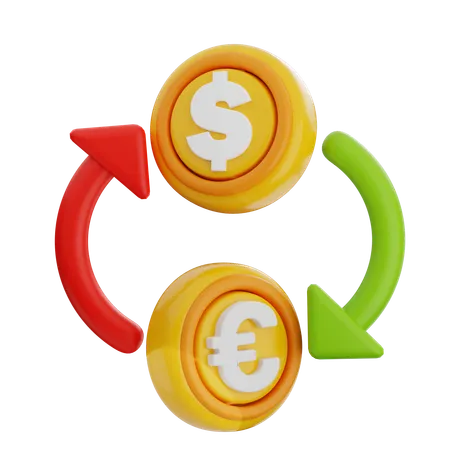 Money Exchange  3D Icon