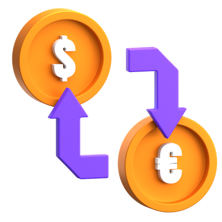 Money Exchange  3D Icon