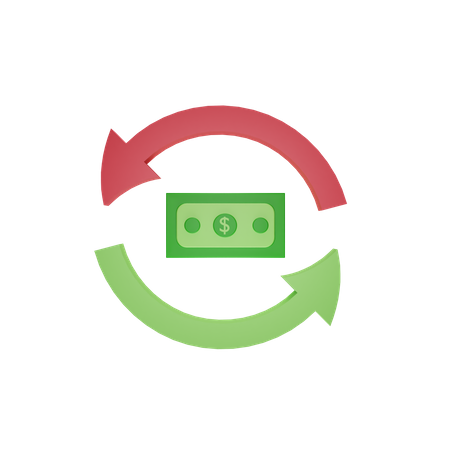 Money Exchange  3D Icon