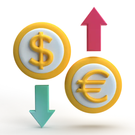 Money Exchange  3D Icon