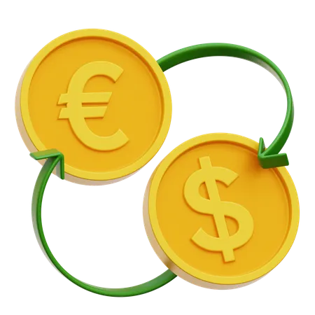 Money Exchange  3D Icon