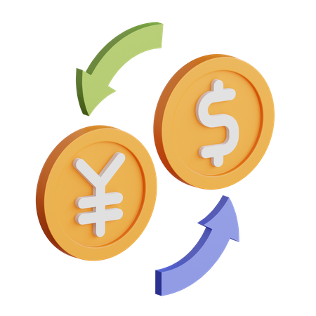 Money Exchange  3D Icon