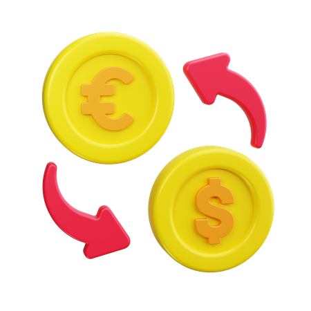 Money exchange  3D Icon