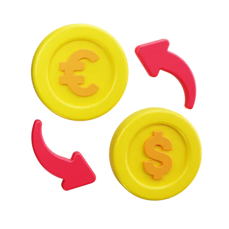 Money exchange  3D Icon