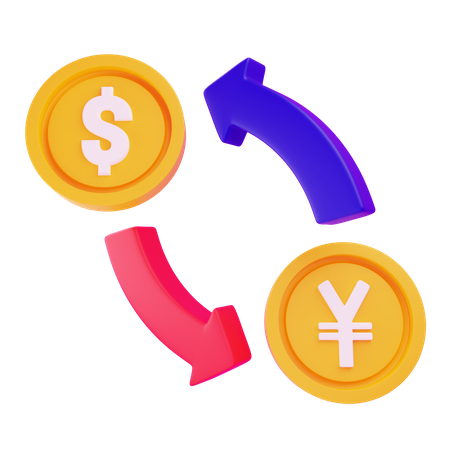 Money Exchange  3D Icon