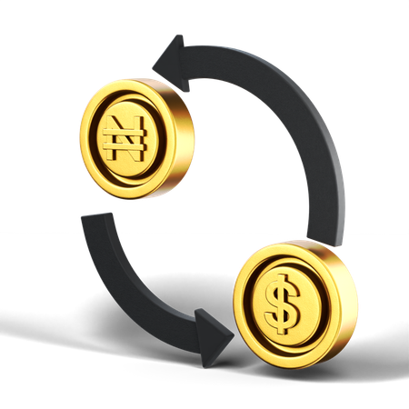 Money Exchange  3D Icon